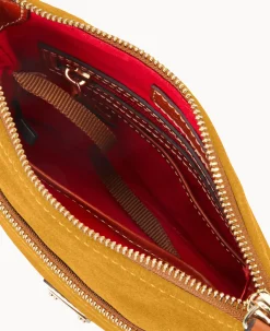 Dooney & Bourke Textured Leather|Mini Bags<Suede Letter Carrier Chamois