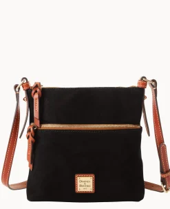 Dooney & Bourke Textured Leather|Mini Bags<Suede Letter Carrier Black