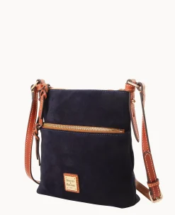 Dooney & Bourke Textured Leather|Mini Bags<Suede Letter Carrier Navy