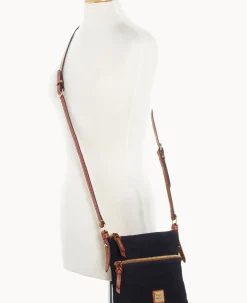Dooney & Bourke Textured Leather|Mini Bags<Suede Letter Carrier Navy