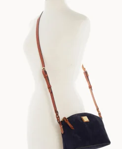 Dooney & Bourke Textured Leather|Mini Bags<Suede Penny Crossbody Navy
