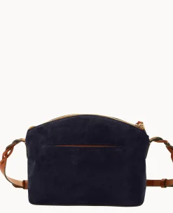 Dooney & Bourke Textured Leather|Mini Bags<Suede Penny Crossbody Navy
