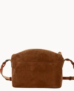 Dooney & Bourke Textured Leather|Mini Bags<Suede Penny Crossbody Amber