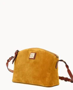 Dooney & Bourke Textured Leather|Mini Bags<Suede Penny Crossbody Chamois