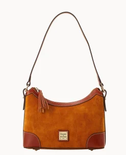 Dooney & Bourke Textured Leather|Shoulder Bags<Suede Shoulder Bag Honey