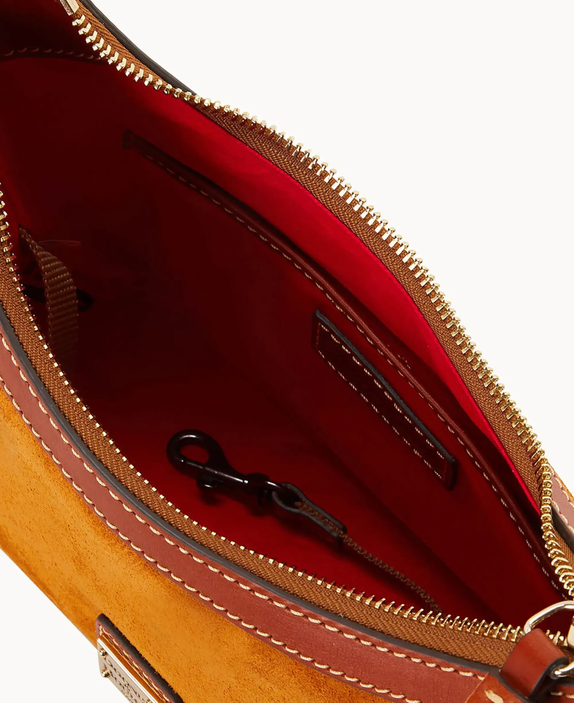 Dooney & Bourke Textured Leather|Shoulder Bags<Suede Shoulder Bag Honey