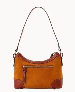 Dooney & Bourke Textured Leather|Shoulder Bags<Suede Shoulder Bag Honey