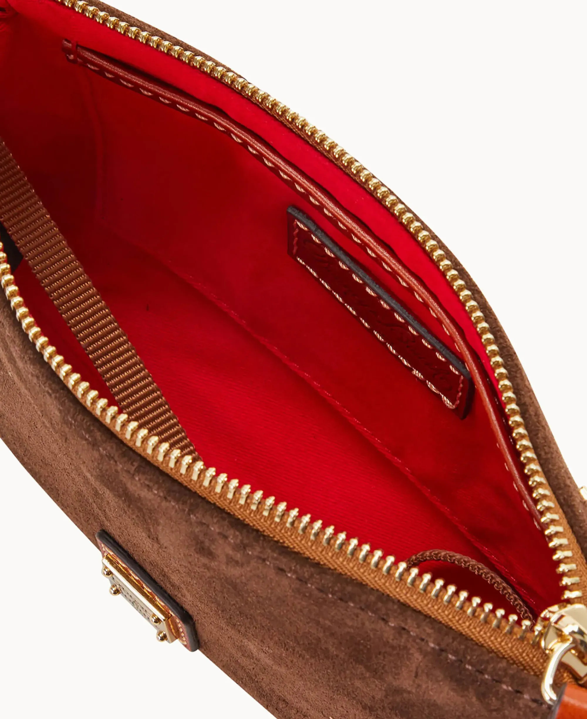 Dooney & Bourke Textured Leather|Mini Bags<Suede Slim Crossbody Brown Tmoro