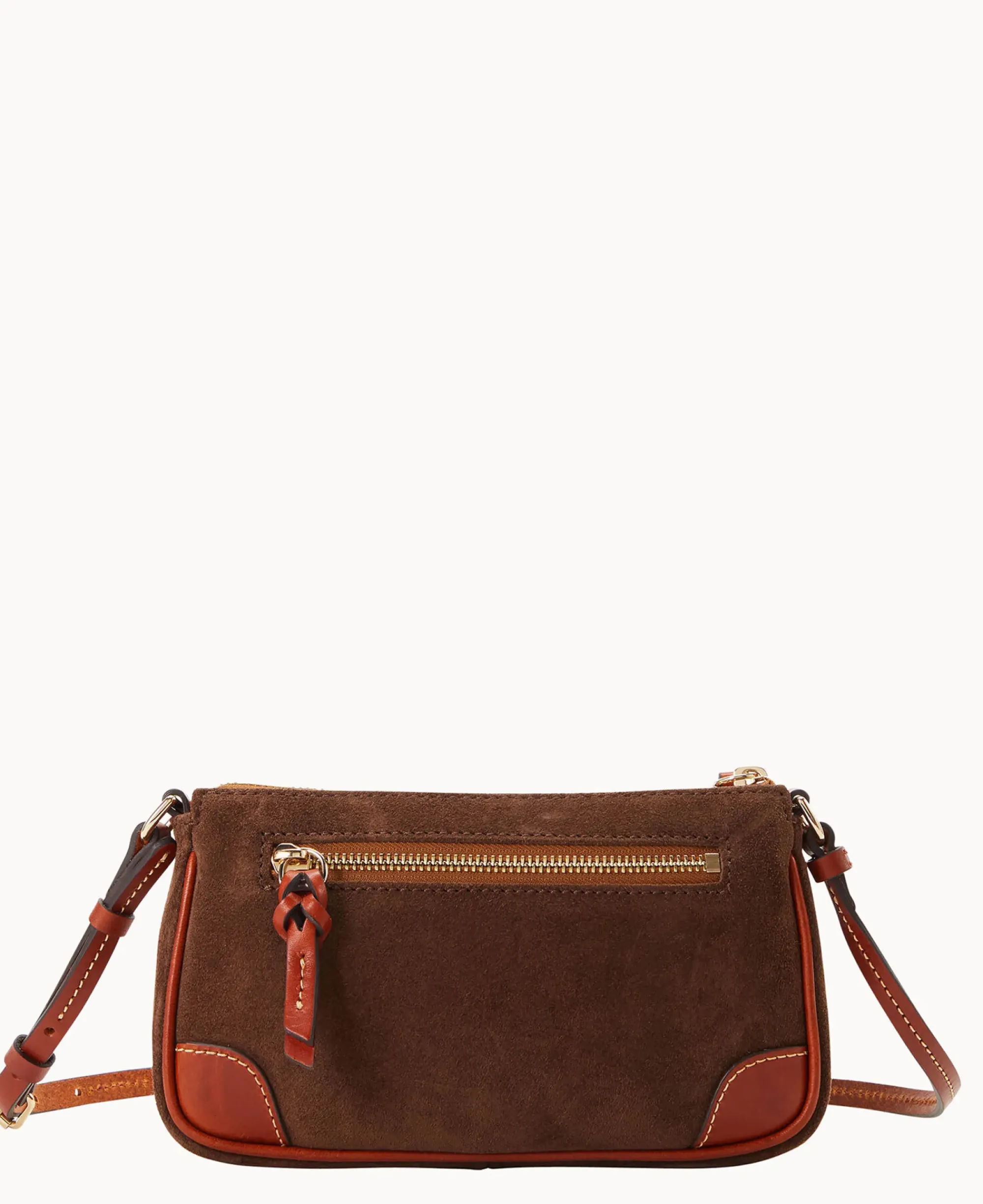 Dooney & Bourke Textured Leather|Mini Bags<Suede Slim Crossbody Brown Tmoro