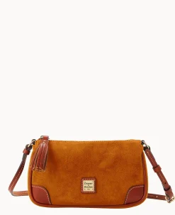 Dooney & Bourke Textured Leather|Mini Bags<Suede Slim Crossbody Honey