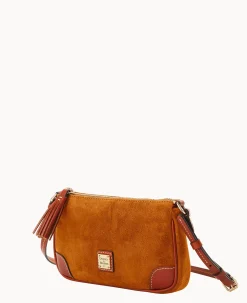 Dooney & Bourke Textured Leather|Mini Bags<Suede Slim Crossbody Honey