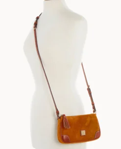 Dooney & Bourke Textured Leather|Mini Bags<Suede Slim Crossbody Honey