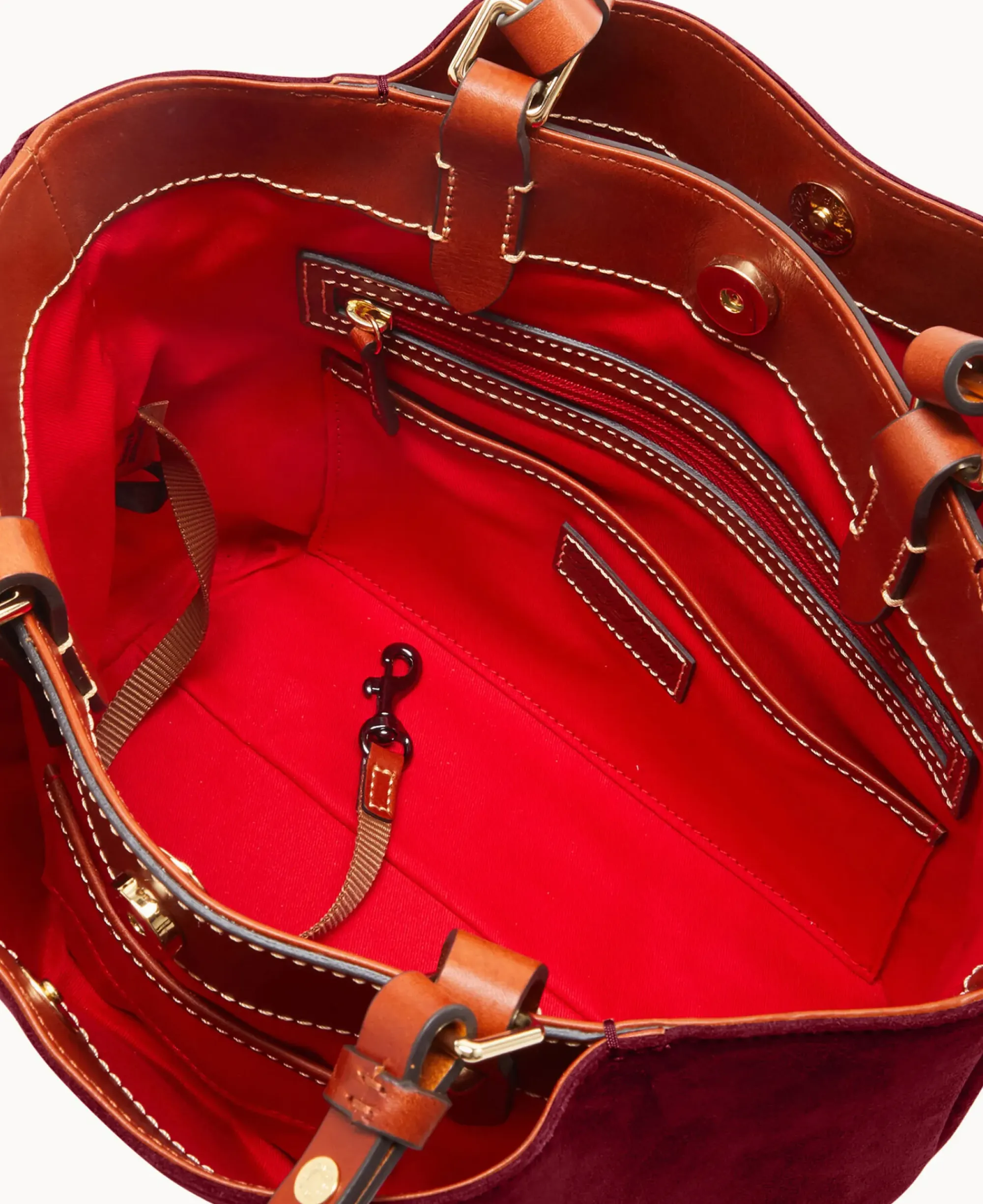 Dooney & Bourke Textured Leather|Mini Bags<Suede Small Flynn Wine