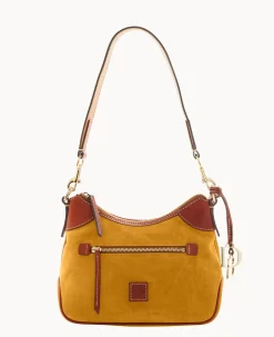 Dooney & Bourke Textured Leather|Mini Bags<Suede Small Hobo Chamois