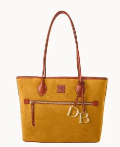 Dooney & Bourke Ready For the Getaway|Textured Leather<Suede Tote Chamois