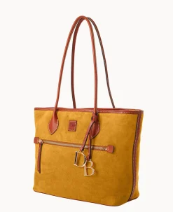 Dooney & Bourke Ready For the Getaway|Textured Leather<Suede Tote Chamois