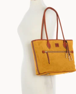 Dooney & Bourke Ready For the Getaway|Textured Leather<Suede Tote Chamois