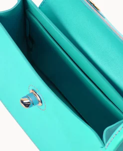Dooney & Bourke Spring Style|Smooth Leather<Sweety Leather Pinky Bag Aqua