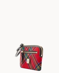 Dooney & Bourke Grab and Go|Wristlets<Tartan Zip Around Wristlet Red