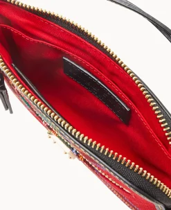 Dooney & Bourke Grab and Go|Wristlets<Tartan Zip Around Wristlet Red