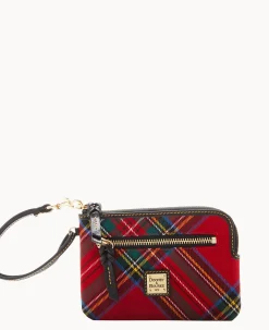 Dooney & Bourke Grab and Go|Wristlets<Tartan Zip Around Wristlet Red