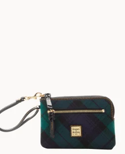 Dooney & Bourke Grab and Go|Wristlets<Tartan Zip Around Wristlet Navy