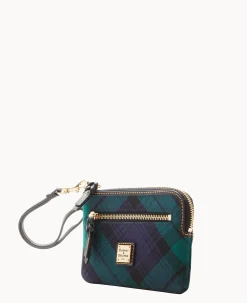 Dooney & Bourke Grab and Go|Wristlets<Tartan Zip Around Wristlet Navy