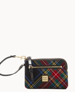 Dooney & Bourke Grab and Go|Wristlets<Tartan Zip Around Wristlet Black