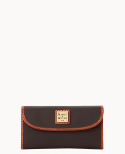 Dooney & Bourke Grab and Go|Clutches<Torino Continental Clutch Brown