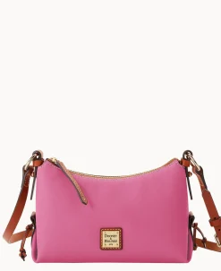 Dooney & Bourke Textured Leather|Mini Bags<Torino Hobo Crossbody Light Pink