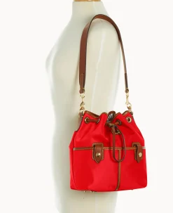 Dooney & Bourke The Wayfarer Collection|Nylon<Wayfarer Drawstring Red