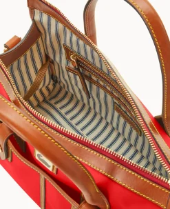 Dooney & Bourke The Wayfarer Collection|Ready For the Getaway<Wayfarer Satchel Red