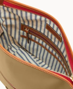 Dooney & Bourke The Wayfarer Collection|Nylon<Wayfarer Small Hobo Crossbody Taupe