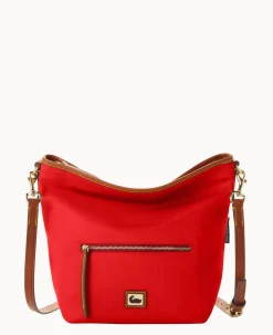 Dooney & Bourke The Wayfarer Collection|Nylon<Wayfarer Small Hobo Crossbody Red