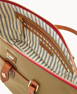 Dooney & Bourke The Wayfarer Collection|Ready For the Getaway<Wayfarer Zip Tote Taupe