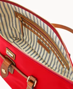 Dooney & Bourke The Wayfarer Collection|Ready For the Getaway<Wayfarer Zip Tote Red