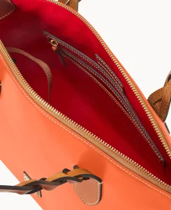 Dooney & Bourke Ready For the Getaway|Smooth Leather<Wexford Leather Celeste Satchel Coral