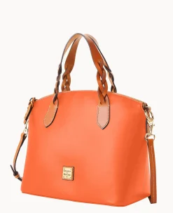 Dooney & Bourke Ready For the Getaway|Smooth Leather<Wexford Leather Celeste Satchel Coral