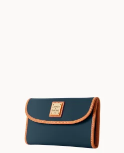Dooney & Bourke Grab and Go|Clutches<Wexford Leather Continental Clutch Midnight Blue
