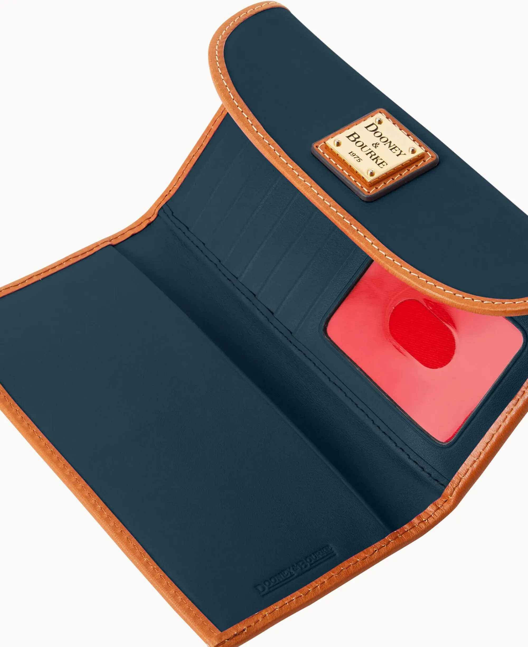 Dooney & Bourke Grab and Go|Clutches<Wexford Leather Continental Clutch Midnight Blue