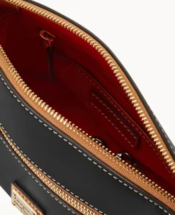 Dooney & Bourke Smooth Leather|Mini Bags<Wexford Leather Domed Crossbody Black