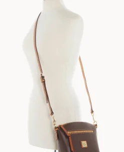 Dooney & Bourke Smooth Leather|Mini Bags<Wexford Leather Domed Crossbody Brown