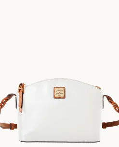 Dooney & Bourke Smooth Leather|Mini Bags<Wexford Leather Penny Crossbody White