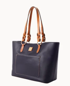 Dooney & Bourke Ready For the Getaway|Smooth Leather<Wexford Leather Tammy Tote Midnight Blue