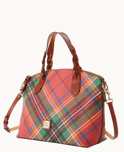 Dooney & Bourke Printed Fabric|Shoulder Bags<Windsor Celeste Satchel Red