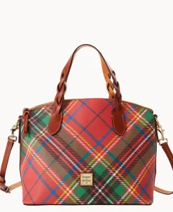 Dooney & Bourke Printed Fabric|Shoulder Bags<Windsor Celeste Satchel Red