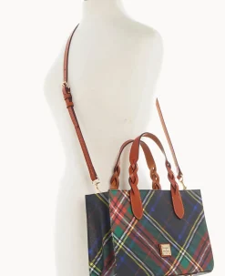 Dooney & Bourke Printed Fabric|Shoulder Bags<Windsor Gia Satchel Charcoal