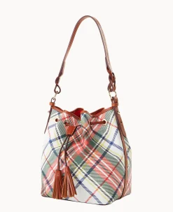Dooney & Bourke Printed Fabric|Shoulder Bags<Windsor Tasha Drawstring White