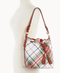 Dooney & Bourke Printed Fabric|Shoulder Bags<Windsor Tasha Drawstring White