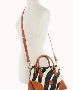 Dooney & Bourke The Zebra Collection|Spring Style<Leather Satchel 30 Zebra